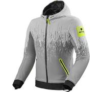 Revit Quantum 2 WB Sudadera con capucha de moto / Chaqueta textil, gris/amarillo, Talla S