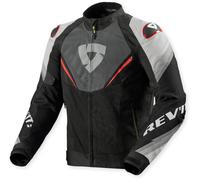 Revit Quantum 3 Air Chaqueta Textil Moto, negro-gris-rojo, tamaño L para Hombres
