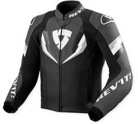 Revit Quantum 3, chaqueta de cuero 58 male Negro/Gris/Blanco