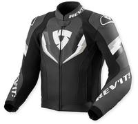 Revit Quantum 3 Chaqueta de cuero para moto perforada, negro/antracita, Talla 54