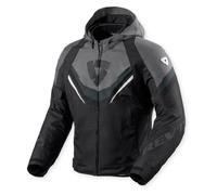 REV'IT! Chaqueta textil Quantum 3 H2O Negro/Gris/Blanco Talla L Hombre