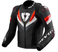 Revit Quantum 3 Pro, chaqueta de cuero 48 male Negro/Blanco/Rojo