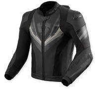 Revit Quantum 3 Pro Chaqueta de cuero para moto perforada, negro/antracita, Talla 50