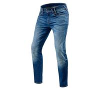 Revit Carlin SK Vaqueros de moto, Blue Stone Wash, Talla 32/32