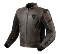 REV'IT! Revit Parallax Giacca di pelle da moto, marrone/nero, 50