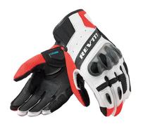 REV'IT! Revit Ritmo Guanti da moto, bianco/rosso/nero, M