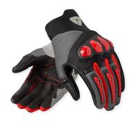 REV'IT! Revit Speedart Air Guanti da moto, nero/grigio/rosso, M