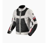 REV'IT! Revit Tornado 4 H2O impermeabile Moto Tessile Giacca, argento/nero, XL