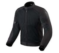REV'IT! Revit Torque 3 H2O Giacca tessile da motocicletta impermeabile, nero, XS
