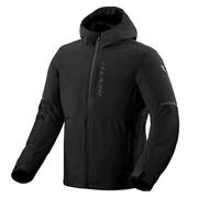 REV'IT! Revit Traffic 2 H2O impermeabile Giacca tessile moto, nero, M
