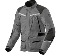 REV'IT! Chaqueta textil de moto Voltiac 3 H2O Gris y negro XXL