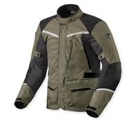 REV'IT! Revit Voltiac 3 H2O Giacca tessile moto, verde/grigio, S