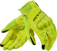 Revit Ritmo Guantes de moto, Amarillo neón, Talla 3XL