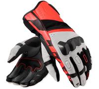 Revit RSR 5 Guantes de moto, blanco/rojo, Talla 3XL