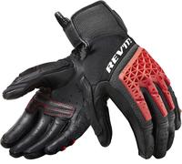 Revit Sand 4 Guantes de motocicleta, negro/rojo, Talla 3XL