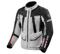 Revit Sand 4 H2O Giacca tessile moto, argento/nero, S