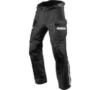 Revit Sand 4 H2O Pantalones textiles para motocicletas, negro/negro, Talla 3XL