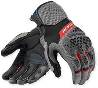 Revit Sand 5 Guantes de moto, negro-gris-rojo, tamaño L para Hombres