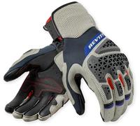 Revit Sand 5 Guantes de moto, plata/rojo, Talla 2XL