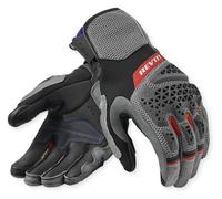Revit Sand 5 Guantes de moto, negro-gris-rojo, tamaño 3XL para Hombres