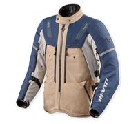 REV'IT! Sand 5 H2O Adventure Touring - Chaqueta de motocicleta para hombre (arena/azul, talla M)