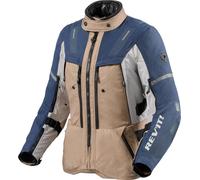 Revit Sand 5 H2O Chaqueta textil impermeable para mujer, azul-beige, tamaño 46