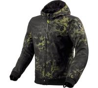Revit Saros WB Camo Chaqueta textil de moto, negro/verde, Talla XL