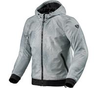 Revit Saros WB Chaqueta textil de moto, Gris claro/gris oscuro/negro, Talla M