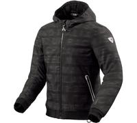 Revit Saros WB Letters Chaqueta textil de moto, negro/antracita/rojo, Talla XXL