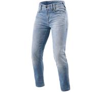 Revit Shelby 2 SK Damas Motorcycle Jeans, Blue Stone Wash, Talla Short 26