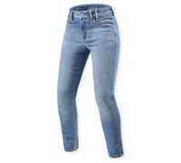 Revit Shelby 3 Skinny Vaqueros de moto para mujer, azul, tamaño 28 30