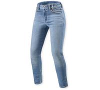 Revit Shelby 3 Skinny Vaqueros de moto para mujer, Azul claro, Talla 26/32