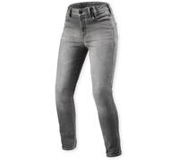 Revit Shelby 3 Skinny Vaqueros de moto para mujer, gris, Talla 34/32