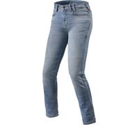 Revit Shelby Vaqueros de mujer en motocicleta, Azul, Talla Short 32