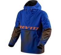 Revit Photon Chaqueta textil de moto impermeable, azul-naranja, tamaño M para Hombres