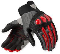 Revit Speedart Air Guantes de motocicleta, negro/gris/rojo, Talla 3XL