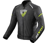 Revit Sprint H20 Chaqueta Textil Moto, negro/amarillo neón, Talla L