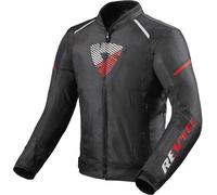 Revit Sprint H20 Chaqueta Textil Moto, negro/neón rojo, Talla S