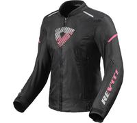 Revit Sprint H2O Chaqueta textil de moto para mujer, negro-rosa, tamaño 34