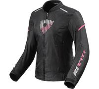 Revit Sprint H2O Giacca tessile moto da donna, nero/pink, 36