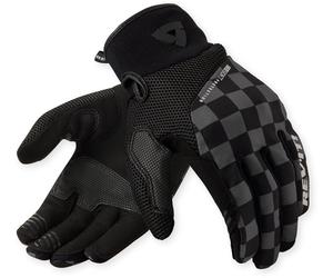 Revit Surge Chess Guantes de moto, negro/gris, Talla 2XL