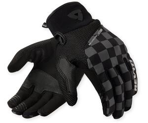Revit Surge Chess Guantes de moto, negro-gris, tamaño 2XL para Hombres