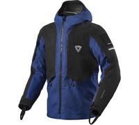 Revit Tectonic H2O Chaqueta textil de moto impermeable, negro-azul, tamaño L para Hombres