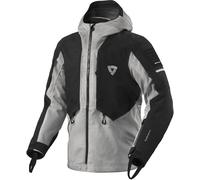 Revit Tectonic H2O Chaqueta textil de moto impermeable, negro-gris, tamaño L para Hombres
