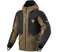 Revit Tectonic H2O Chaqueta textil de moto impermeable, negro-marrón, tamaño M para Hombres