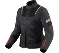 Revit Tornado 4 H2O impermeable Chaqueta textil de motocicleta para mujer, negro/antracita/rojo, Talla 42