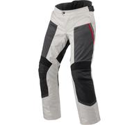 Revit Tornado 4 H2O Pantalones textiles impermeables para motocicletas, negro-plata, tamaño 2XL para Hombres
