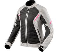 Rev'it! Chaqueta de Moto para Mujer Torque 2 H2O Negro/Gris claro38 Negro,Gris claro