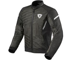 Revit Torque 2 H2O Chaqueta textil para motocicleta, negro-blanco, tamaño 3XL para Hombres
