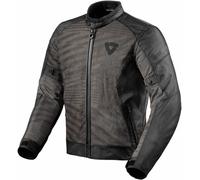 Revit Torque 2 H2O Chaqueta textil para motocicleta, negro-gris, tamaño M para Hombres
